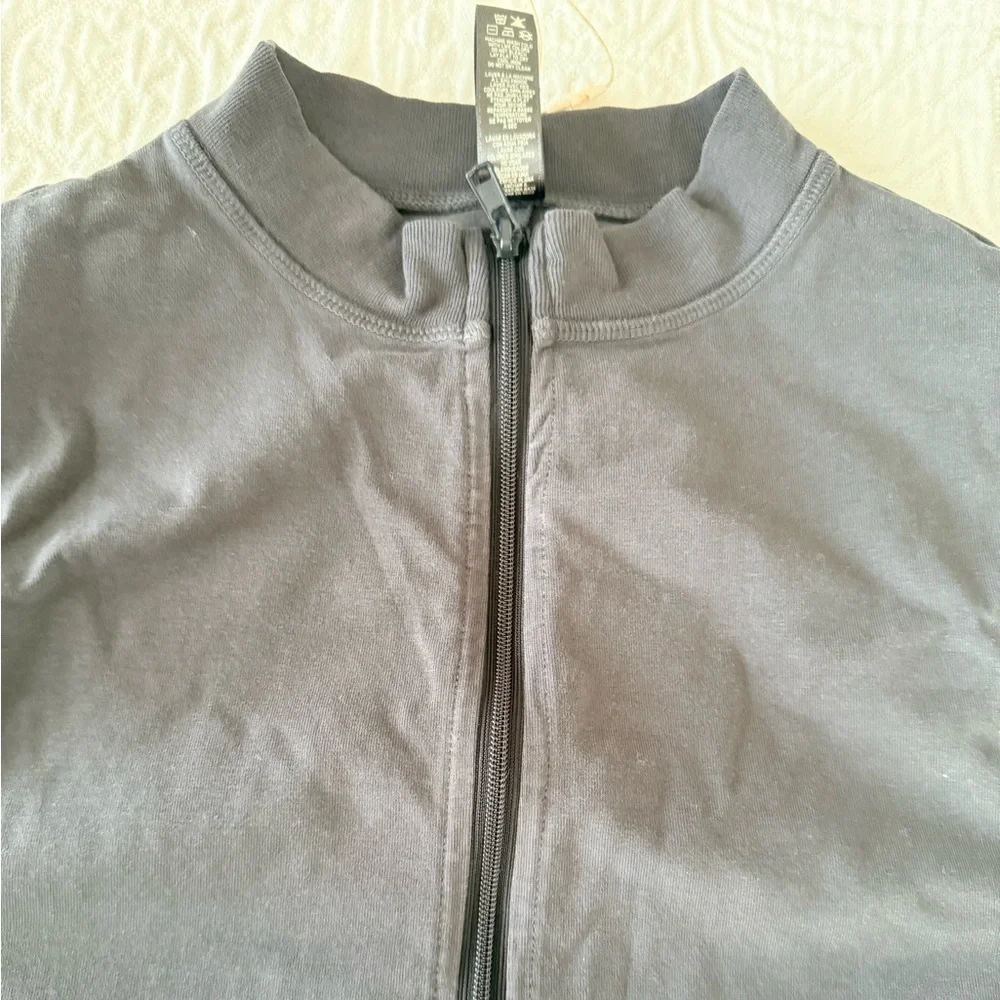 SKIMS New Vintage Dress in size 2X Ash NWT Sleeveless Mock Neck Zip Front Dress - Picture 5 of 7